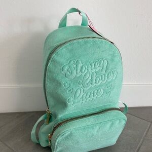 Nwt Stoney Clover Lane x Target Green Terry 
Embossed Backpack